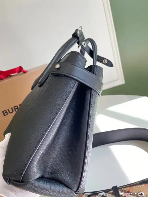Official First Bag Ru Check Bowling Bag-26*12*19CM BURBERRY 0514